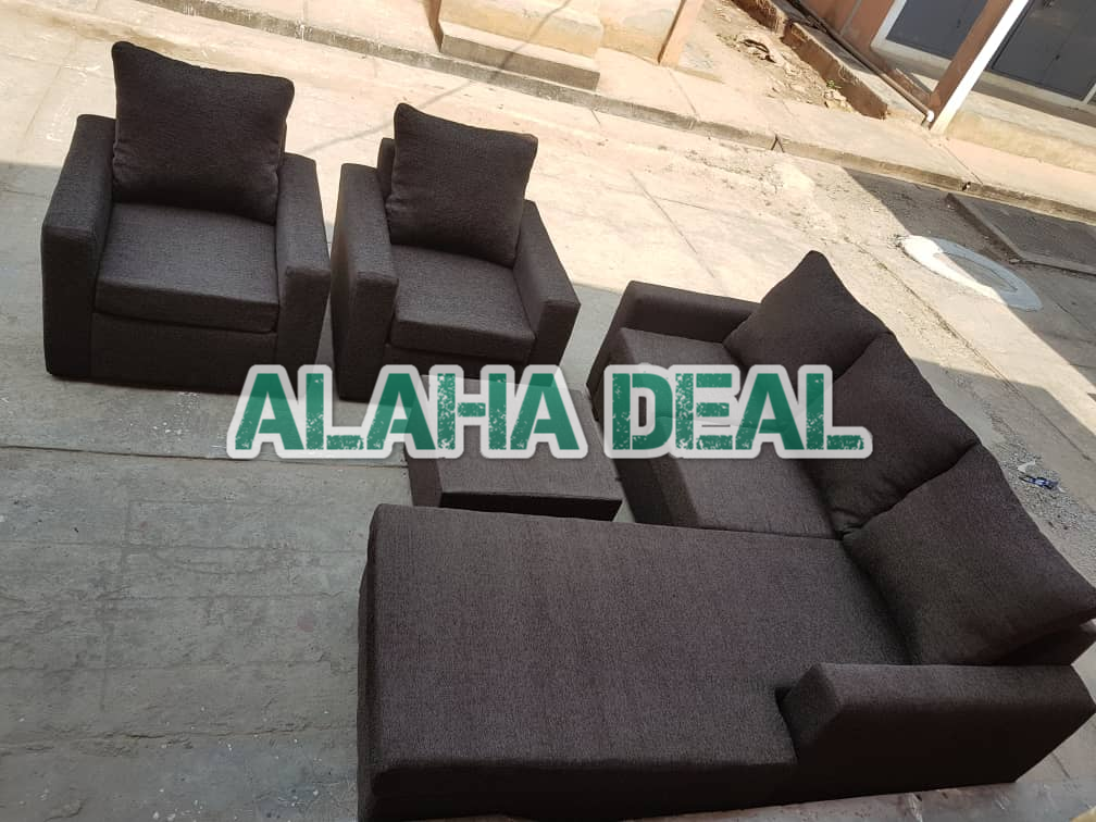 New L shape Plus 2 Singles And table Sofa - Accra